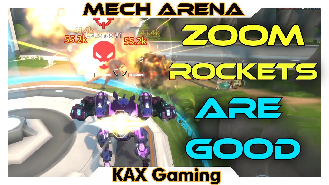Пробный запуск Charge Rocket 16 на картах Redeemer, Mimicker и Surge в режиме CPC - Mech Arena.