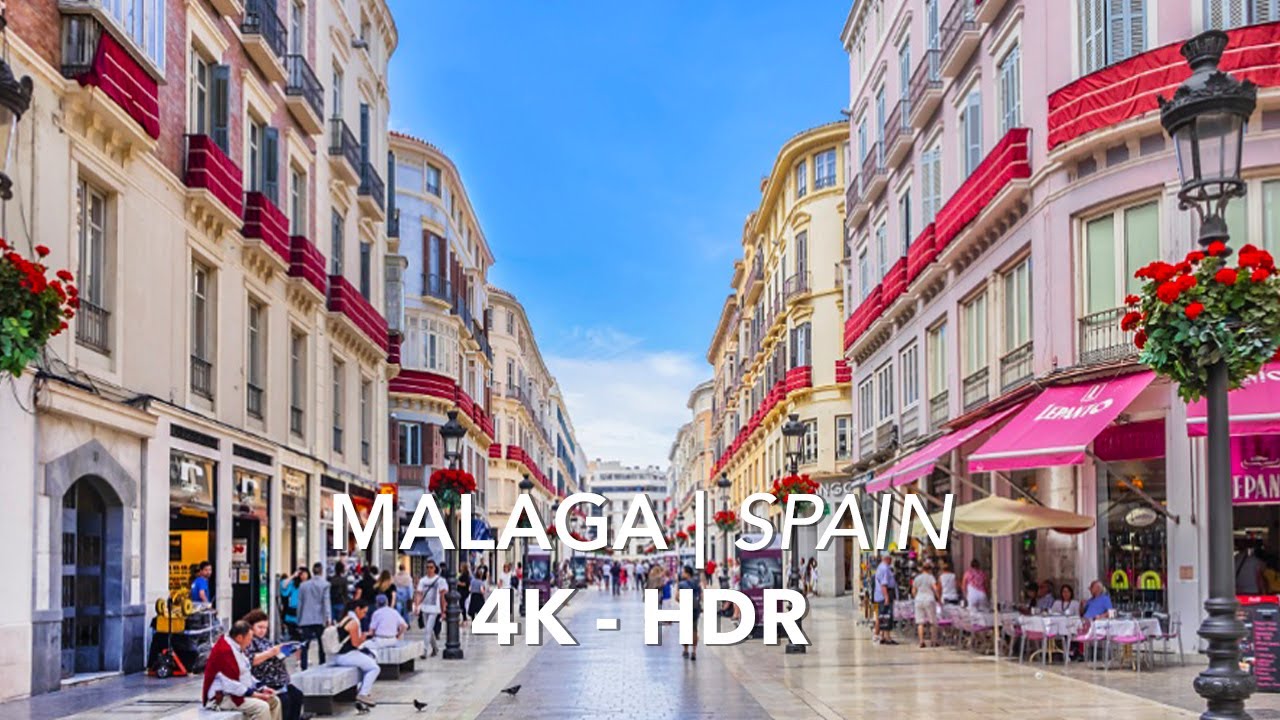 [4K] Malaga 2022 Drive city tour HDR Andalusia Malaga Spain 🇪🇸