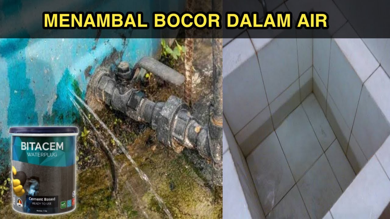 Tes Dalam Air Bitacem Waterplug Penyumbat Kebocoran Instan Dan Cepat