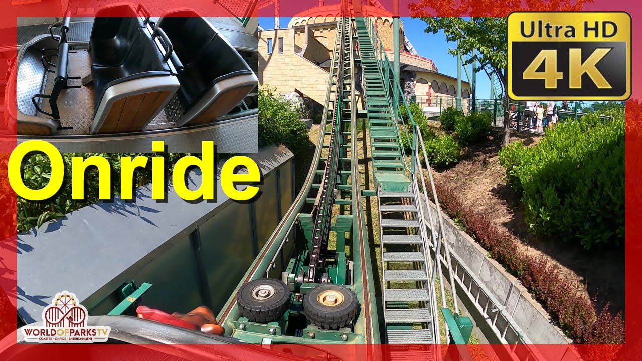 Die Heiße Fahrt (Onride) Achterbahn Wild- und Freizeitpark Klotten 2022 + Coaster Drohnen Off Ride