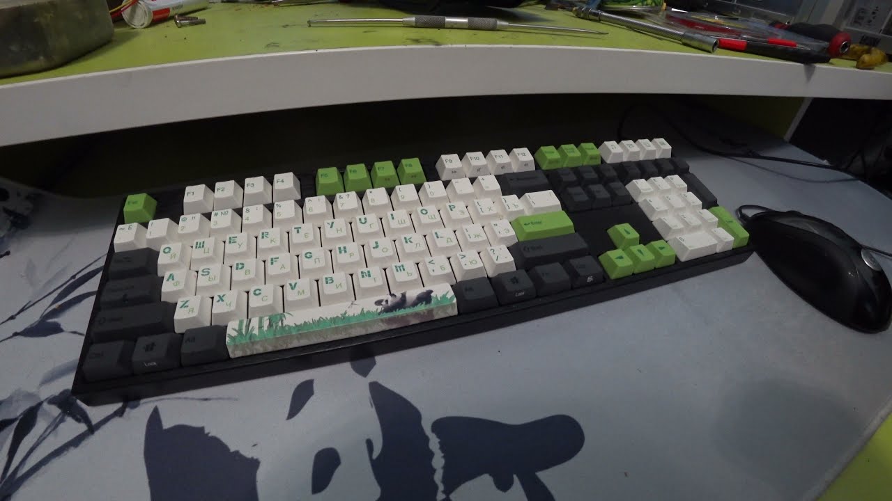 Распаковка и прошивка Varmilo VA108M Panda (unboxing, firmware for VA108M / VA87M).