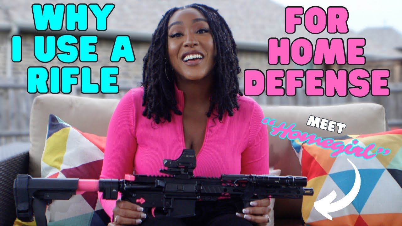 Why I Use a Rifle for Home Defense 🏡 | The Tactical Baddie 💪🏽💖 #homedefense