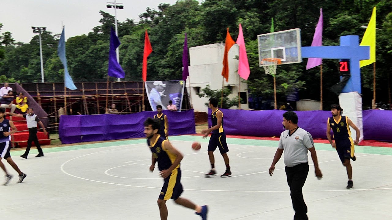 52nd INTER IIT SPORTS MEET 2017 BASKETBALL SEMIS IITK vs IITKGP part 1