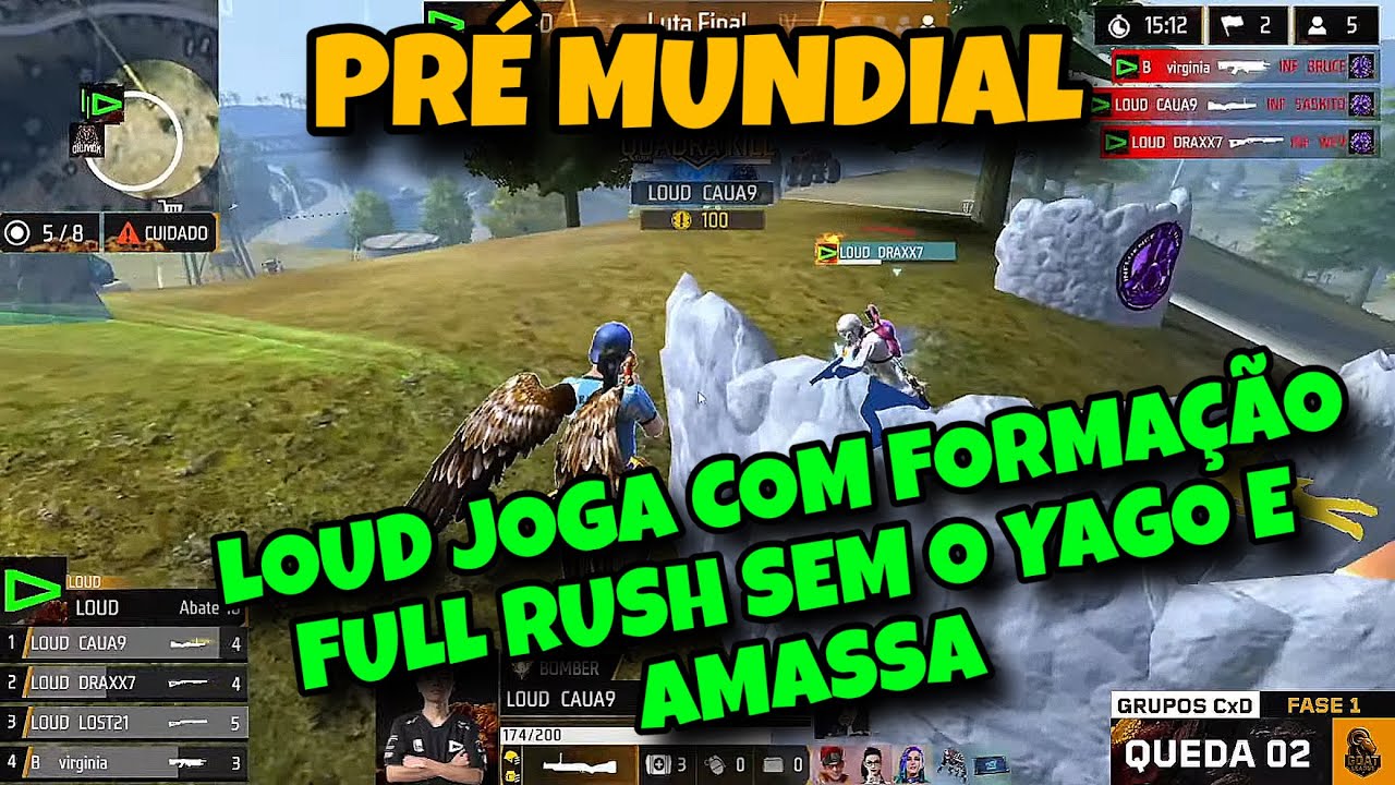 GOAT LEAGUE LOUD JOGA SEM O YAGO COM FORMA&Ccedil;&Atilde;O FULL RUSH E AMASSA MUITO / CAUA9 JOGANDO MUITO DE CPT