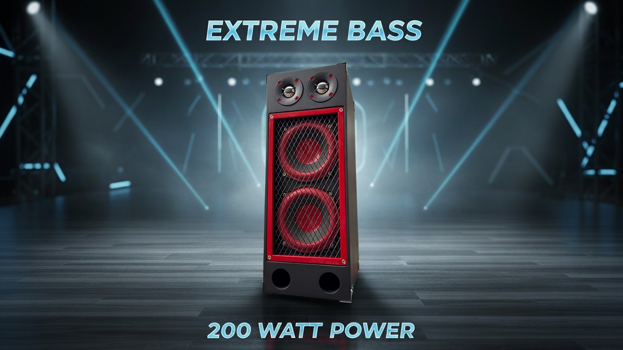 200 Watt Mega Bass | Extreme Sound | Custom Portable Bluetooth Speakers | Hi-Fi | DiY