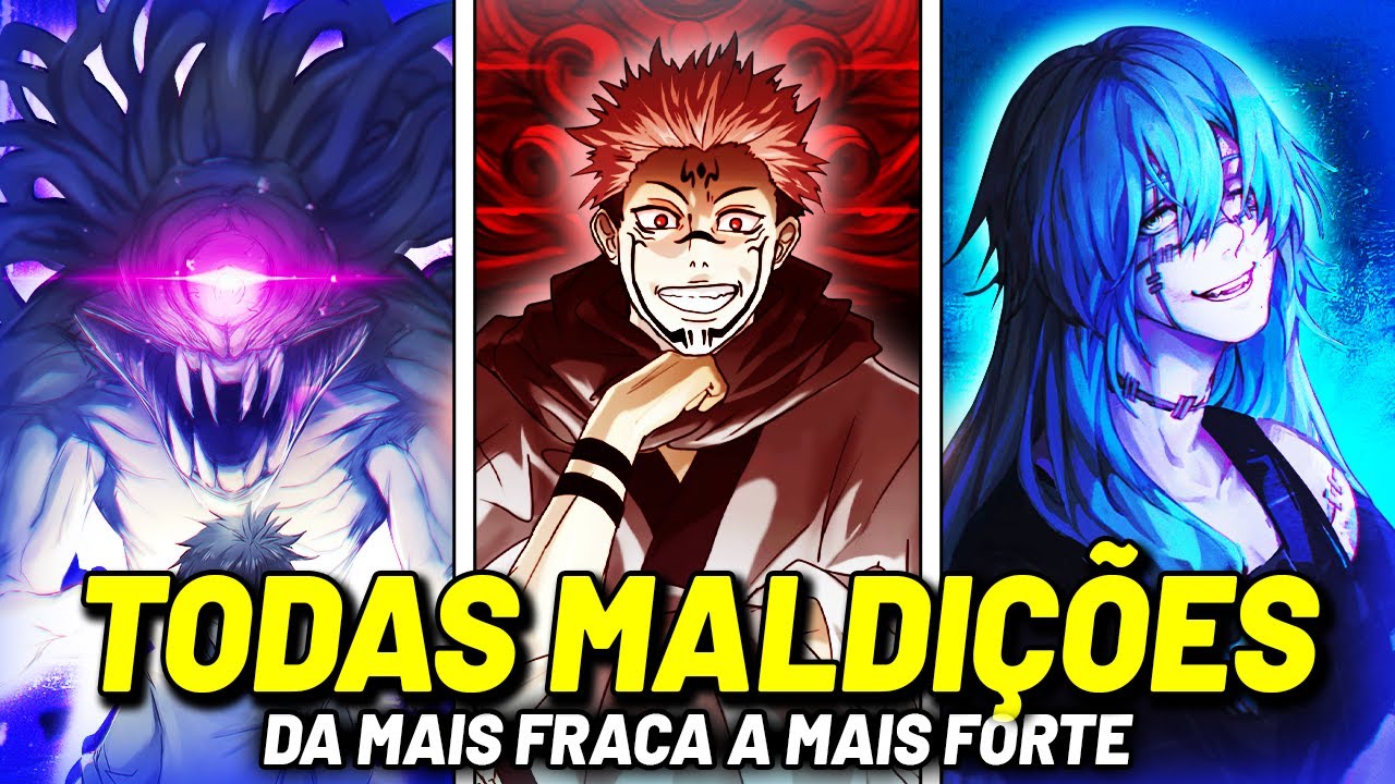 NÍVEIS DE PODERES DE TODAS MALDIÇÕES DE JUJUTSU KAISEN