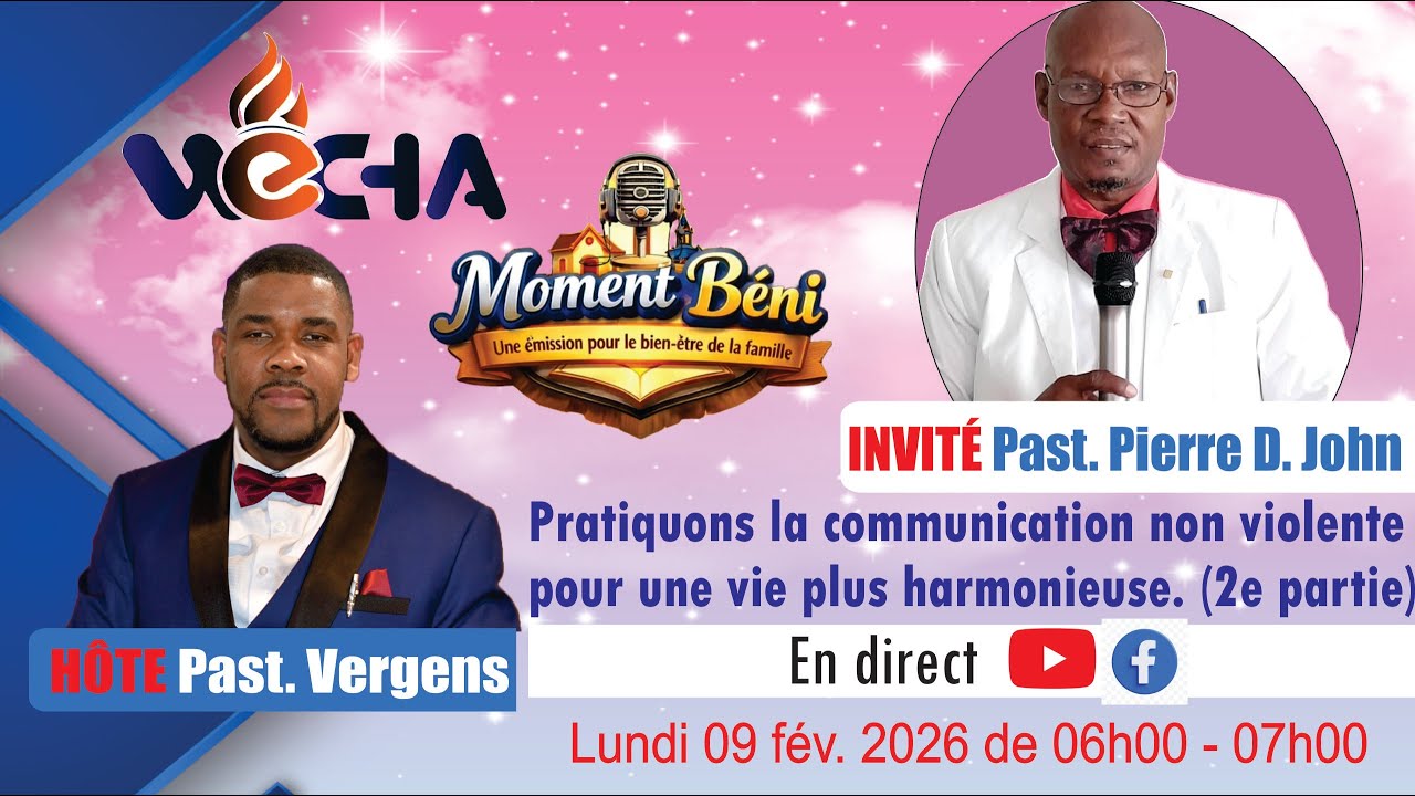 Thème : Pratiquons la communication non violente pour une vie plus harmonieuse. Ref. Colos. 4:6