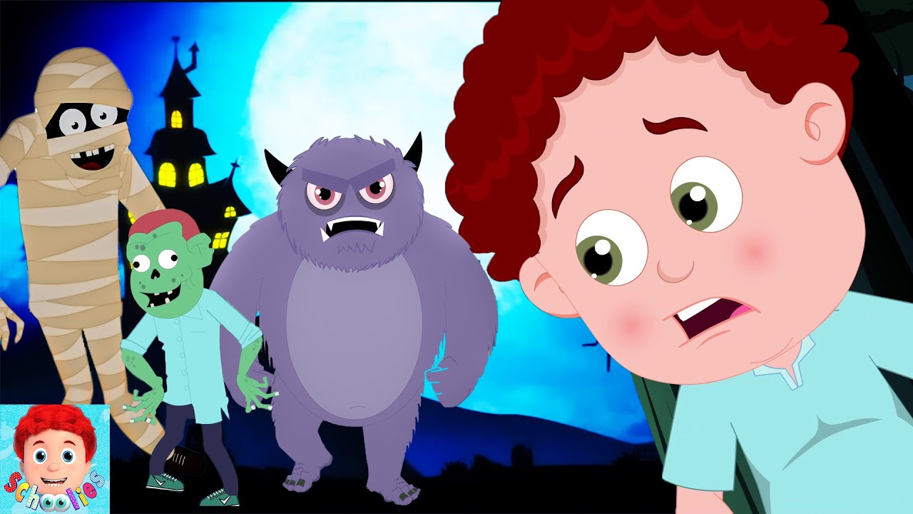 Small Spooky Song + More Fun Halloween Cartoons for Kids by Schoolies
