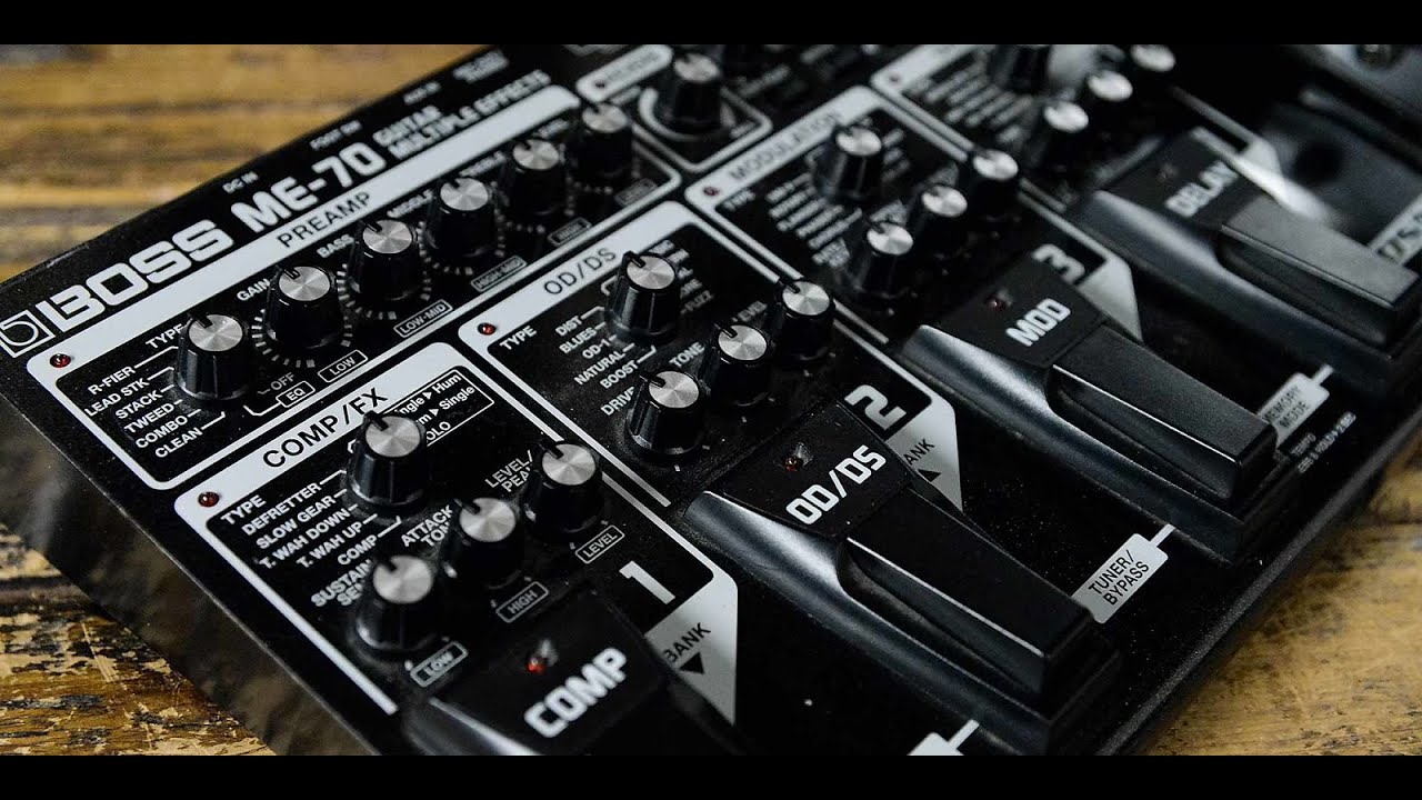 BOSS ME-70 в 2020 году. Большой подробный обзор старого крутого прибора.