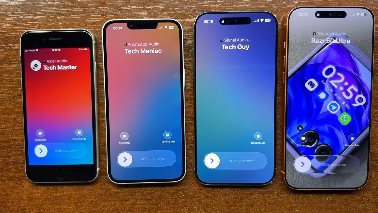 iPhone SE 3, iPhone 16e, iPhone Air, iPhone 17 Pro Max Viber WhatsApp Сигнал Telegram Входящий зв...