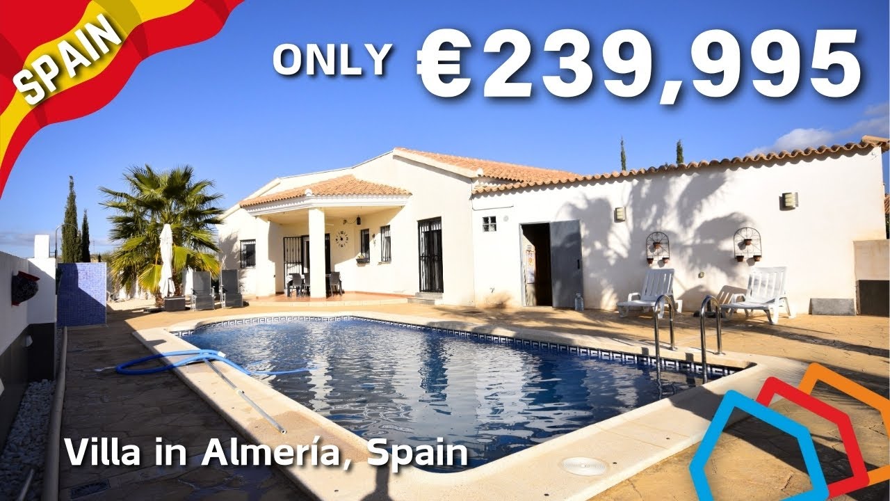 RESERVED! Villa for sale in Arboleas, Almeria, Spain | Villa Sunset | Swimming pool and large garage