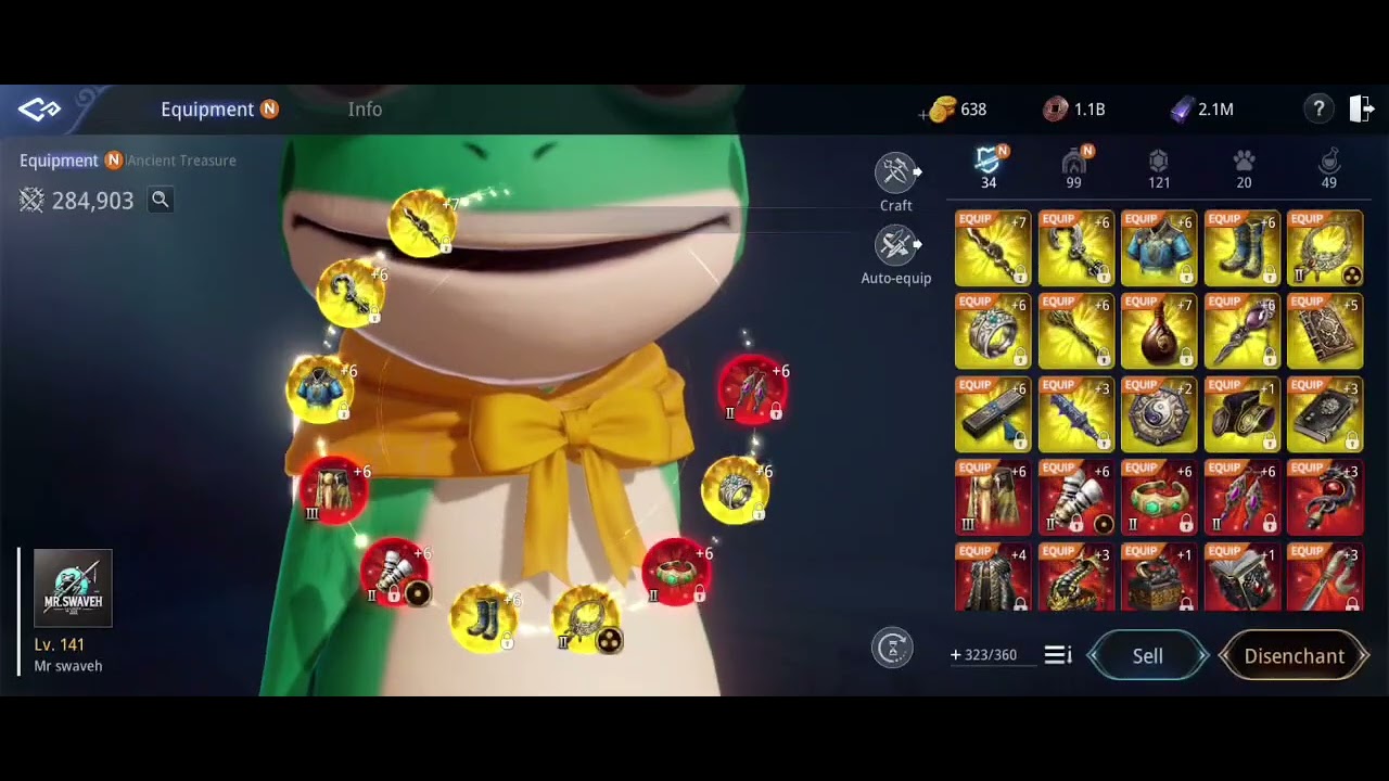 F2p crafting L celestial necklace with 3 holes success fully || MIR4