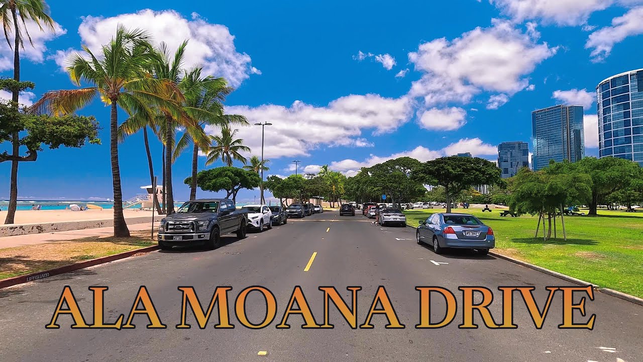 Scenic Drive Around Ala Moana | Honolulu Views & Vibes 🌊🌴