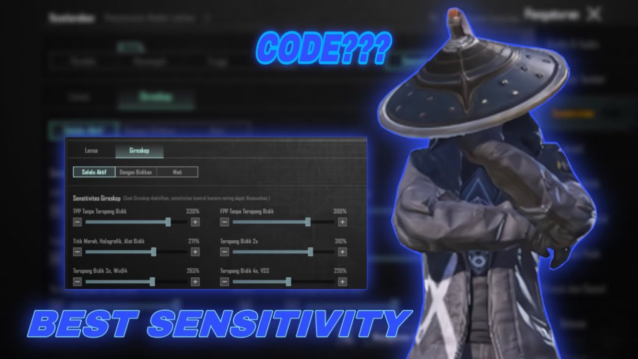 2.8⚡️NEW UPDATE BEST SENSITIVITY + CODE AND SETTING BASIC PUBGM 2023⚡️GYROSCOPE, 60FPS, 4 FINGER
