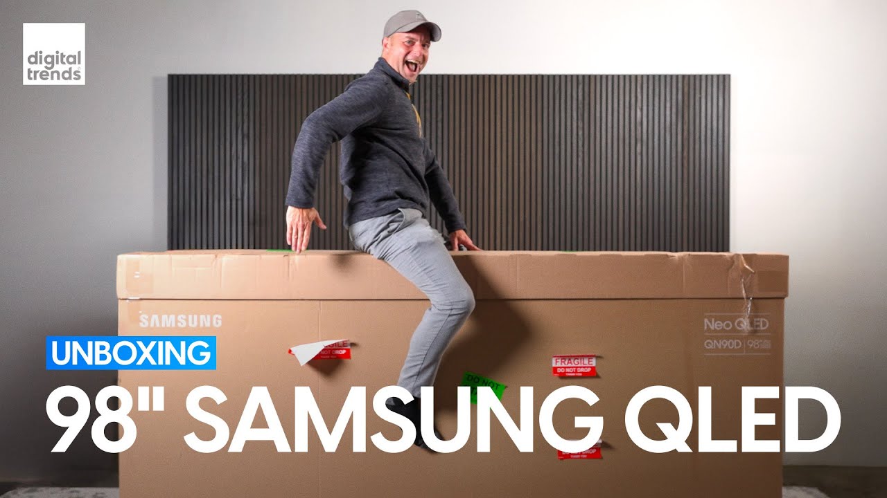 Распаковываем самый большой QLED-телевизор Samsung | Встречайте 98-дюймовый QN90D
