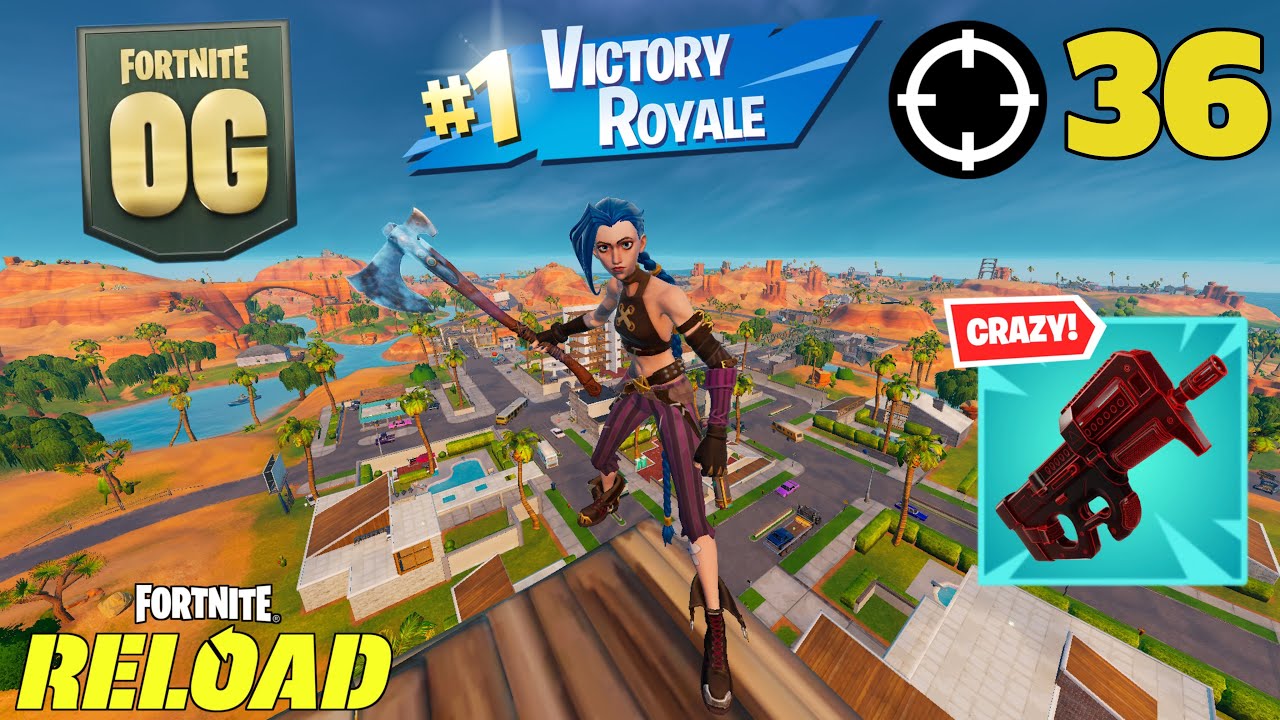 36 Elimination ARCANE JINX *RELOAD* Gameplay Wins (Fortnite Chapter 6 Keyboard & Mouse)