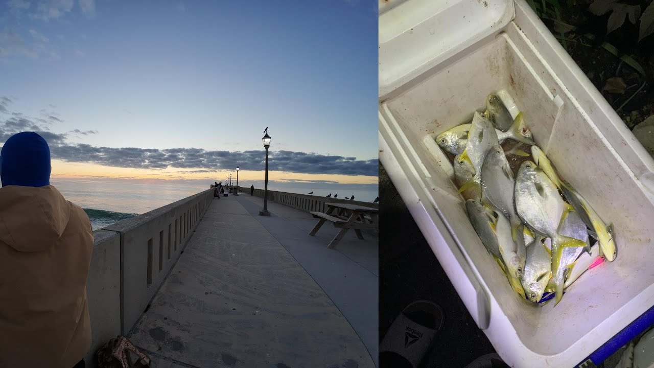 Weekend fishing trip at Johnnie Mercers Pier (Action Packed!!!) 