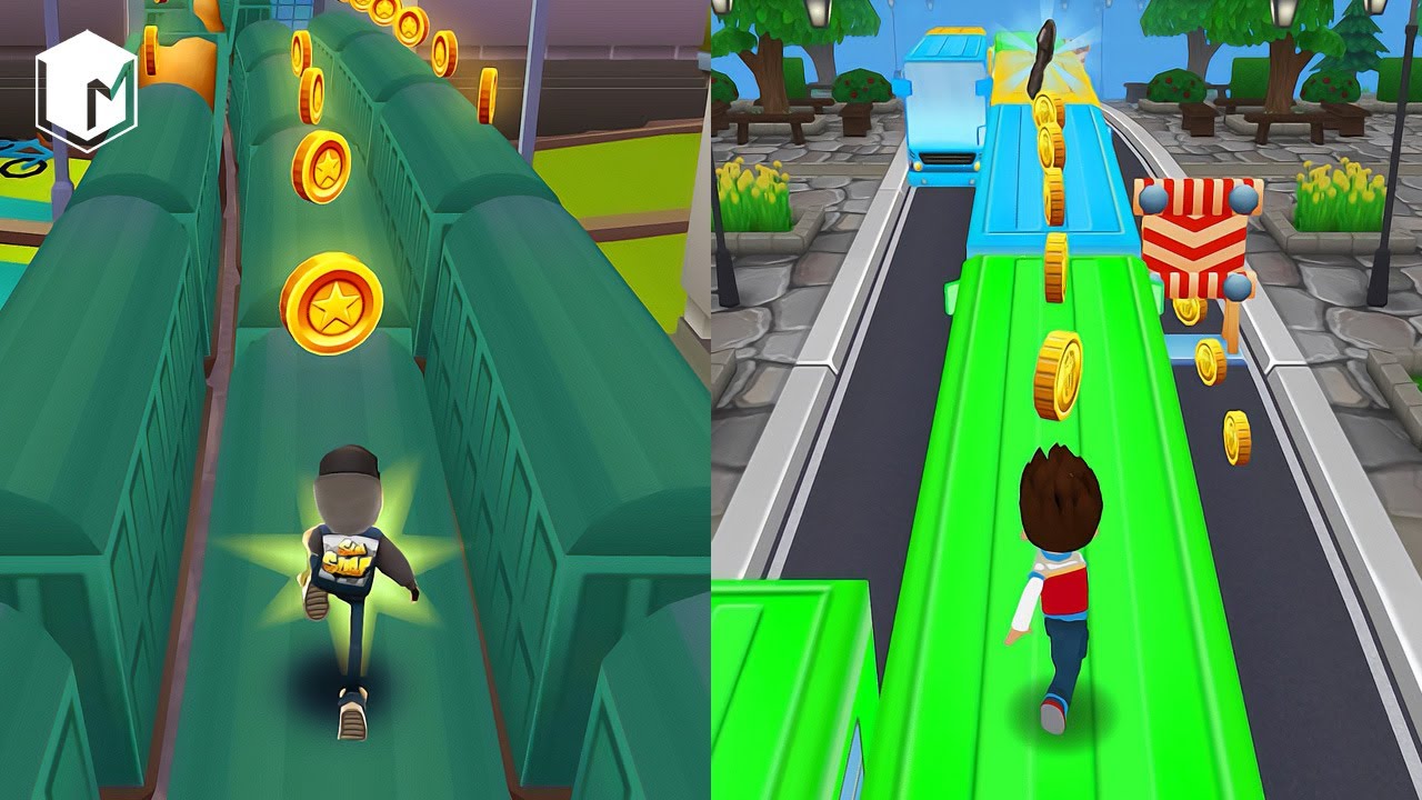 КТО КРУЧЕ? РАЙДЕР EXE ПРОТИВ JAKE из игры SUBWAY SURFERS! IRL SOUND! #287