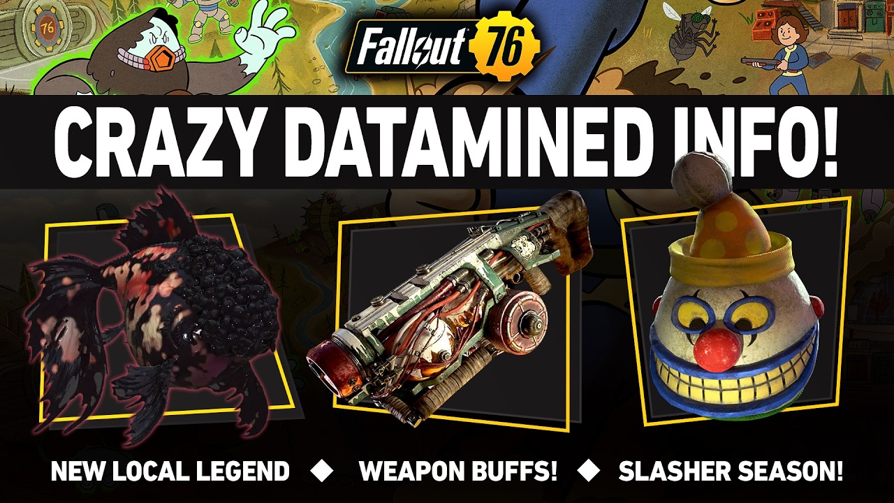 ОГРОМНЫЙ датамайнинг Fallout 76: Сезон слэшера, усиление оружия и новая местная легенда!