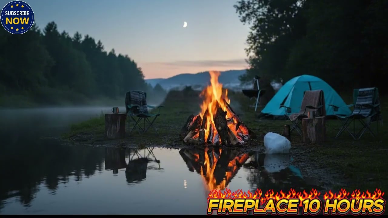 🔥 Fireplace Glow Nights with Warm Hearth Sounds and Evening Silence for Silent Christmas Nights