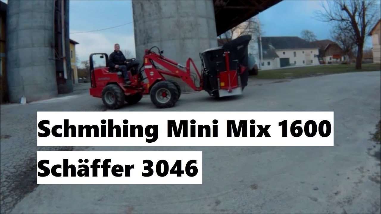 Einfüttern mit Schmihing Mini Mix 1600 und Schäffer 3046