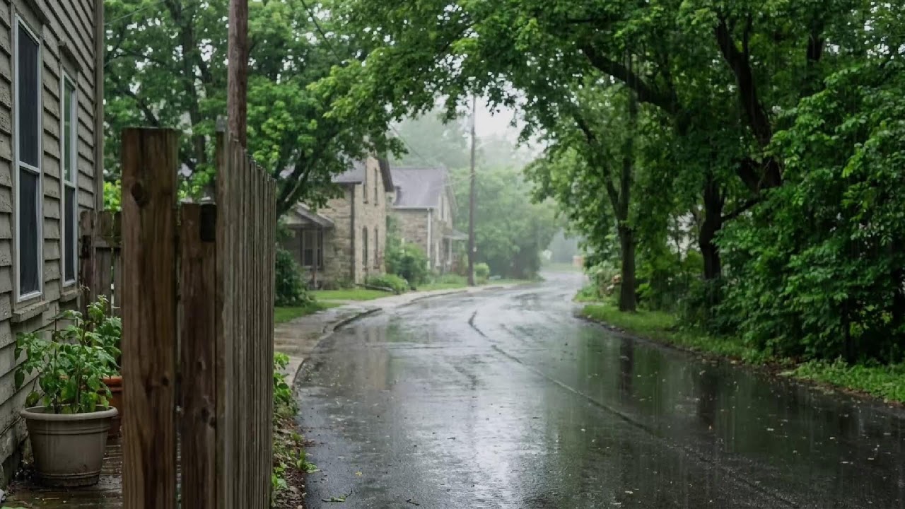 Rain Drizzle on Green Forest Leaves | Soothing Ambient Audio for Sleep