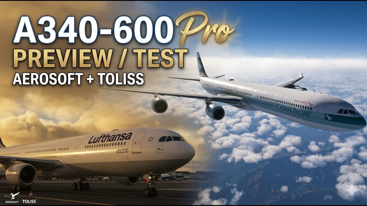 Der König der Langstrecke? 👑 Aerosoft x ToLiss A340-600 Pro im Test!