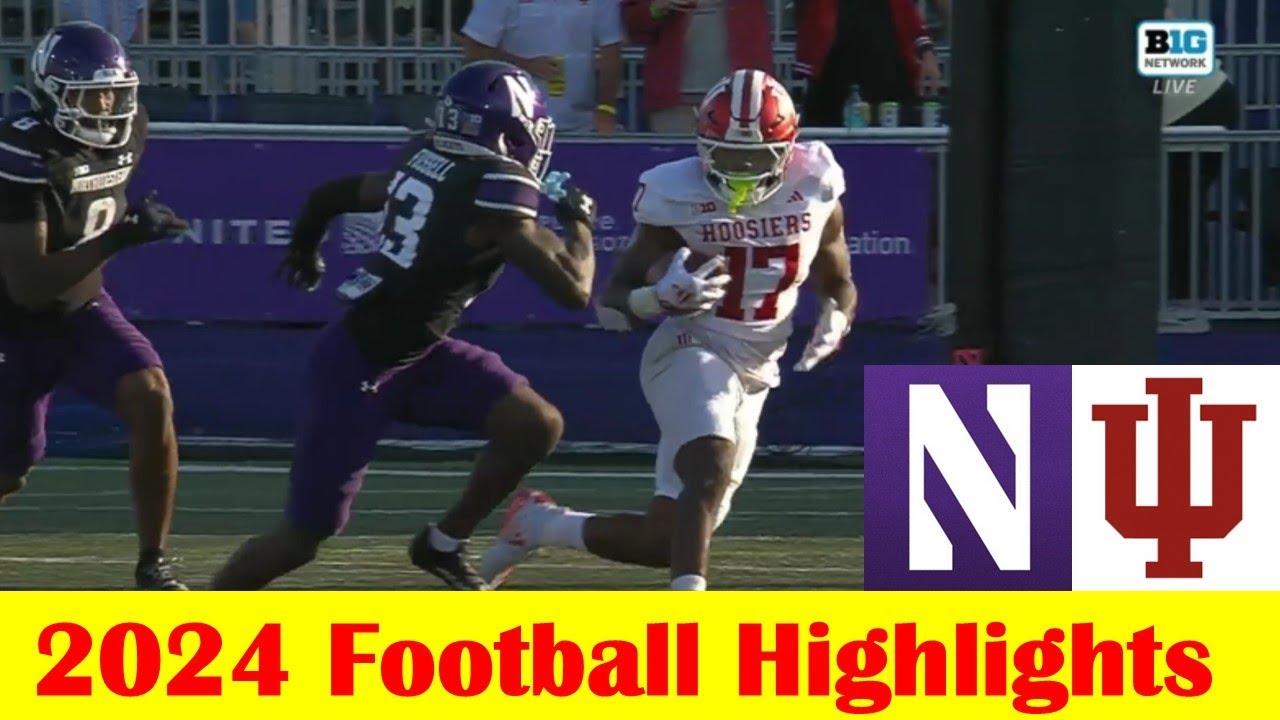 #23 Indiana vs Northwestern Football Game Highlights 10 5 2024