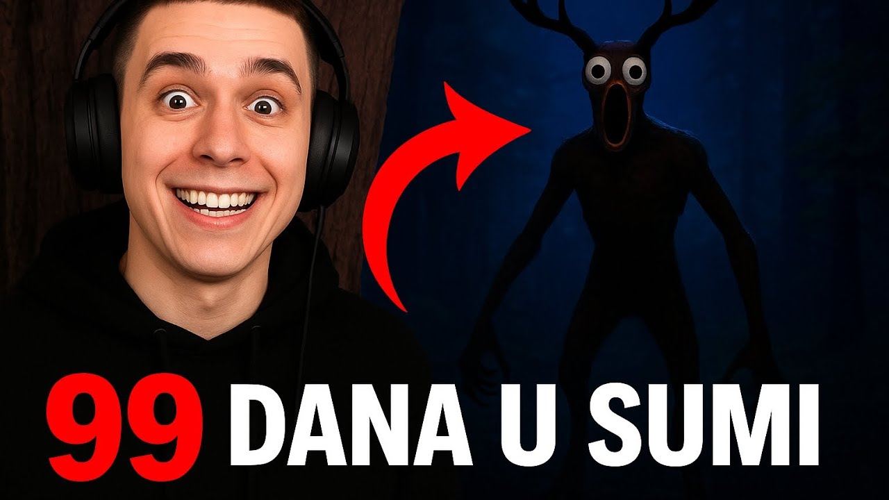 🌲 Roblox 99 DANA U ŠUMI! 😱 | Preživljavanje protiv ČUDOVIŠTA!