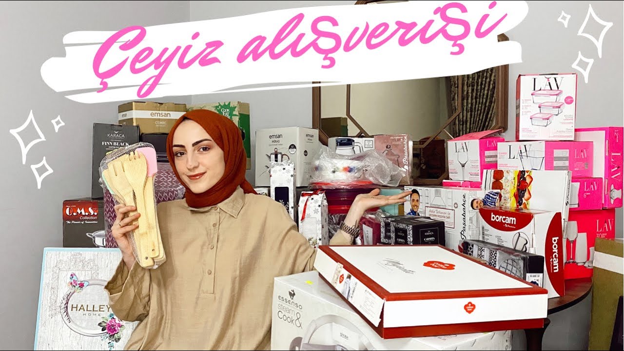 DEV ÇEYİZ ALIŞVERİŞİM|part2 |Çeyize neler alınmalı ? Çeyizimde neler var? 🫖🍽🧂