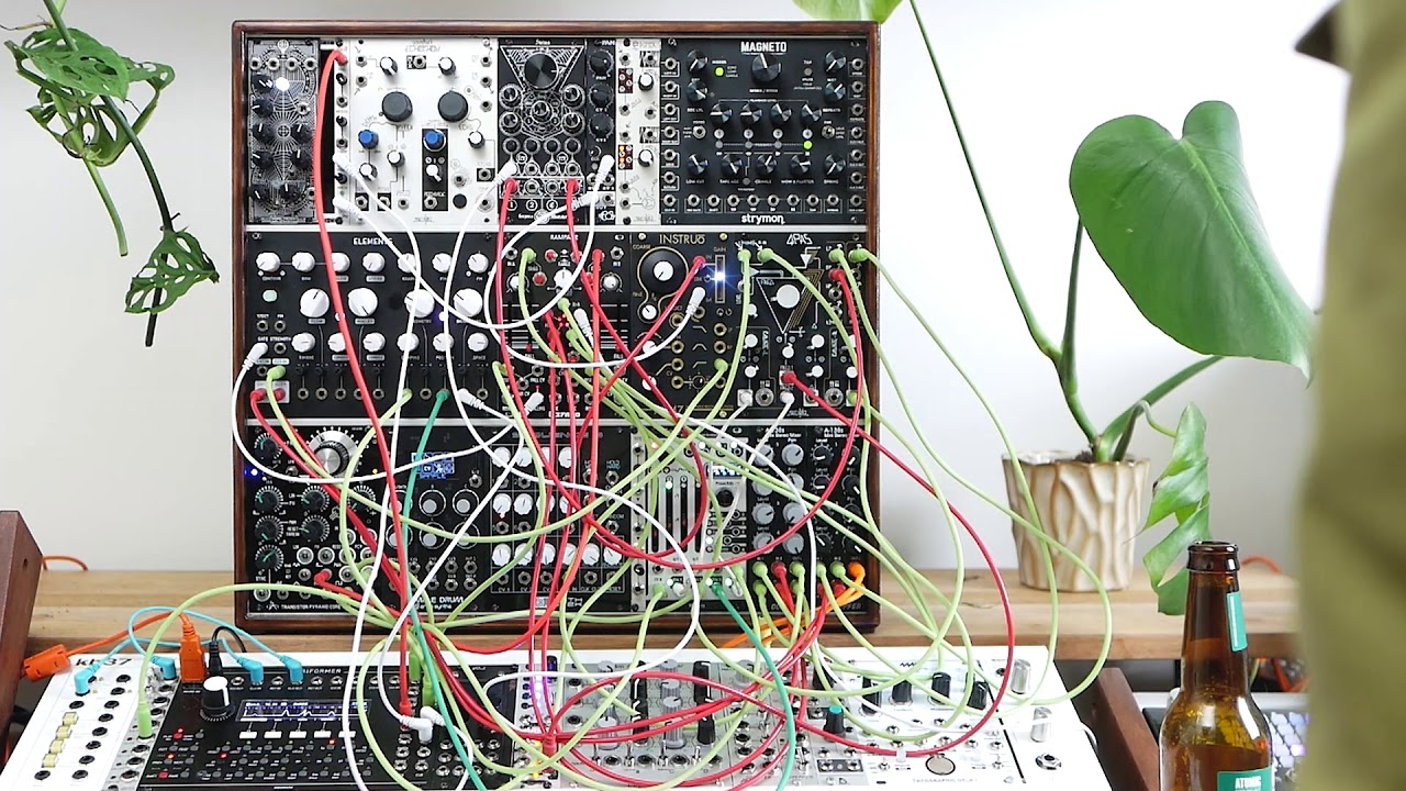 Patch Experiment - Using Befaco Rampage to Add Subharmonics [then thru QPAS and Elements' resonator]