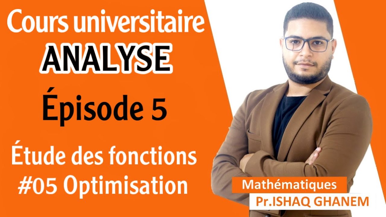 Extremums d'une fonction à une variable (L'optimisation)