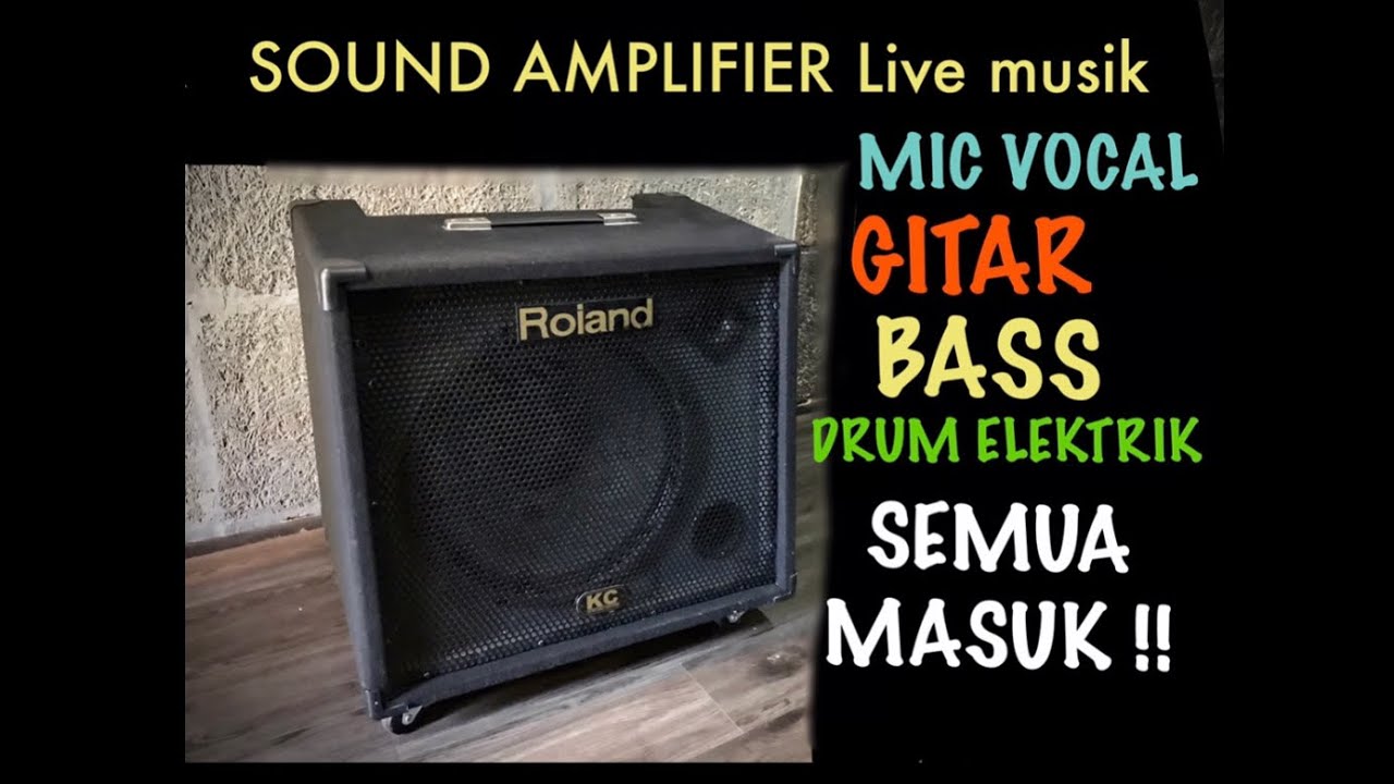 Amplifier jaming akustik drum vocal