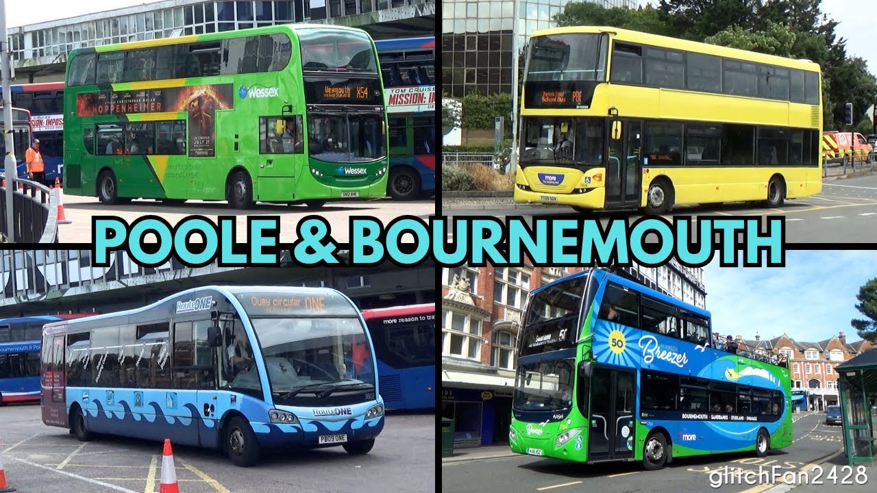 Buses in Bournemouth & Poole, England 2023 (ft. Manchester Bee Network)
