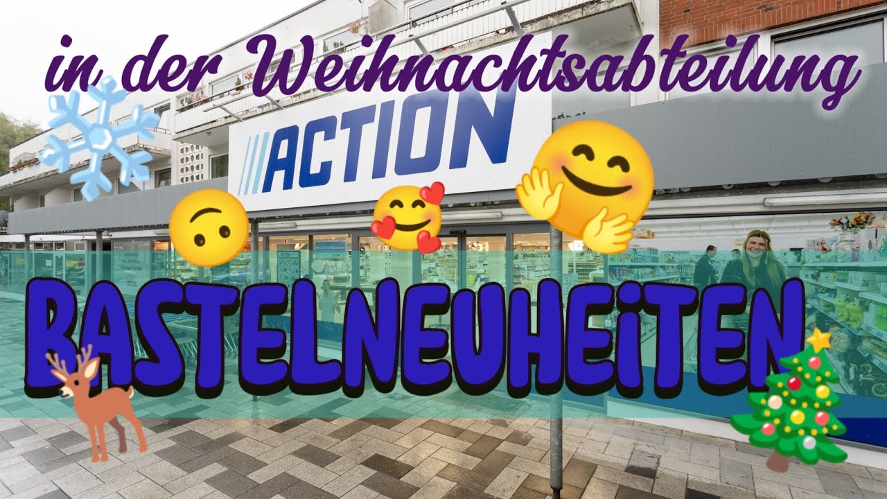 Rundgang durch die Bastelsachen in der Weihnachtsabteilung bei Action 🤗🎄 so tolle Set's
