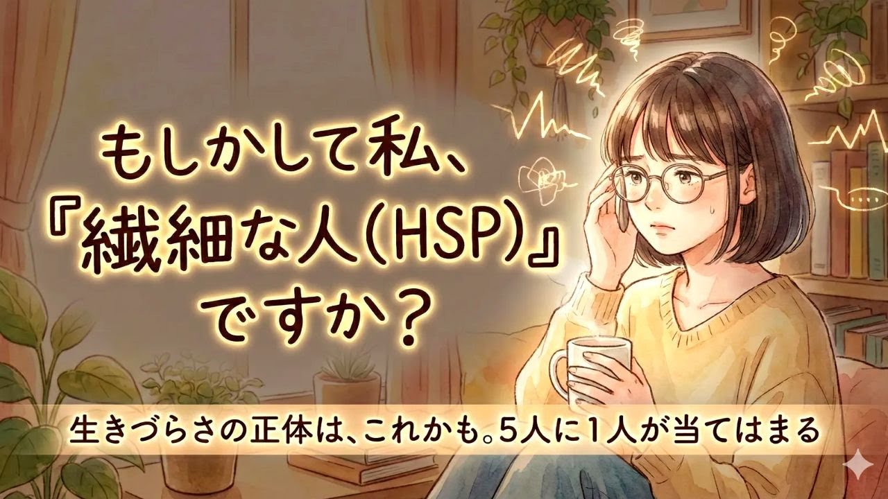 もしかして私、「繊細な人HSP」ですか？