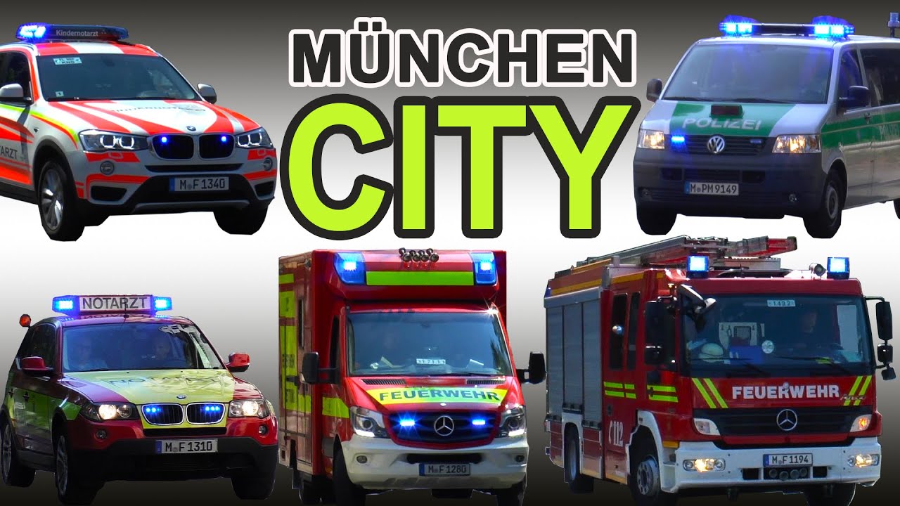 Einsatzfahrten in der Münchner Innenstadt