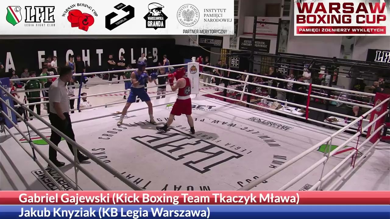Gabriel Gajewski Kick Boxing Team Tkaczyk Mława vs Jakub Knyziak KB Legia Warszawa