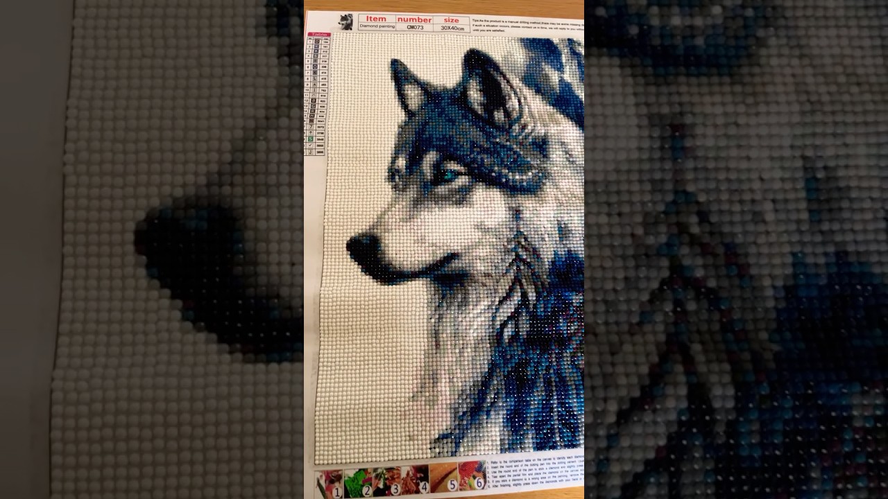 #diamondpaintingclub #diamondpainting #husky #wolf #wolflover #bohemia  #bohoart #aboriginal #💎