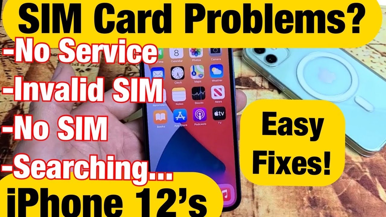 iPhone 12: проблемы с SIM-картой (нет сети, недействительная SIM-карта, нет SIM-карты или постоян...