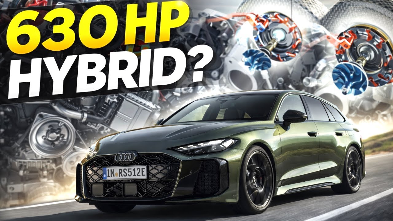 Представлен двигатель Audi RS5 2026 года: 630-сильный гибридный двигатель V6 меняет всё.
