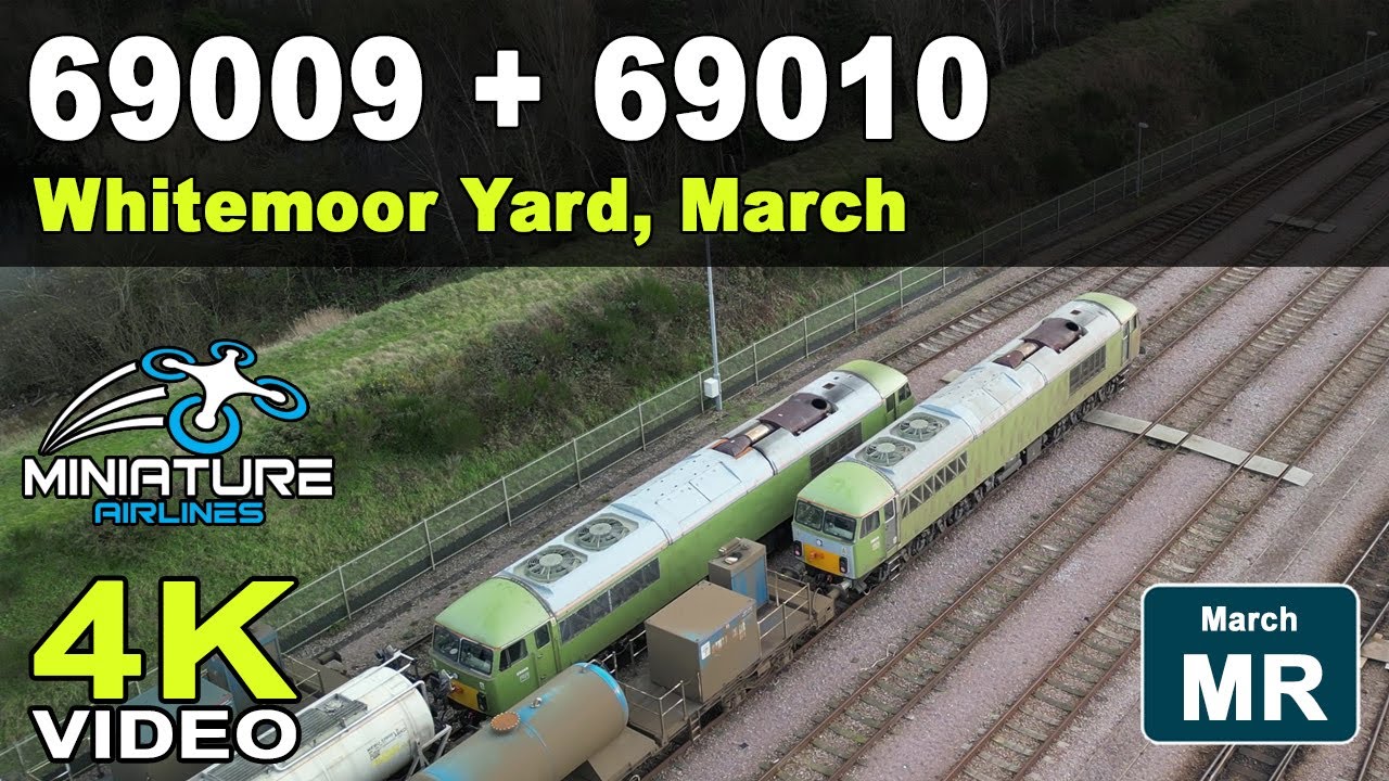 69009 & 69010 Whitemoor Yard Aerial Flyover in 4K