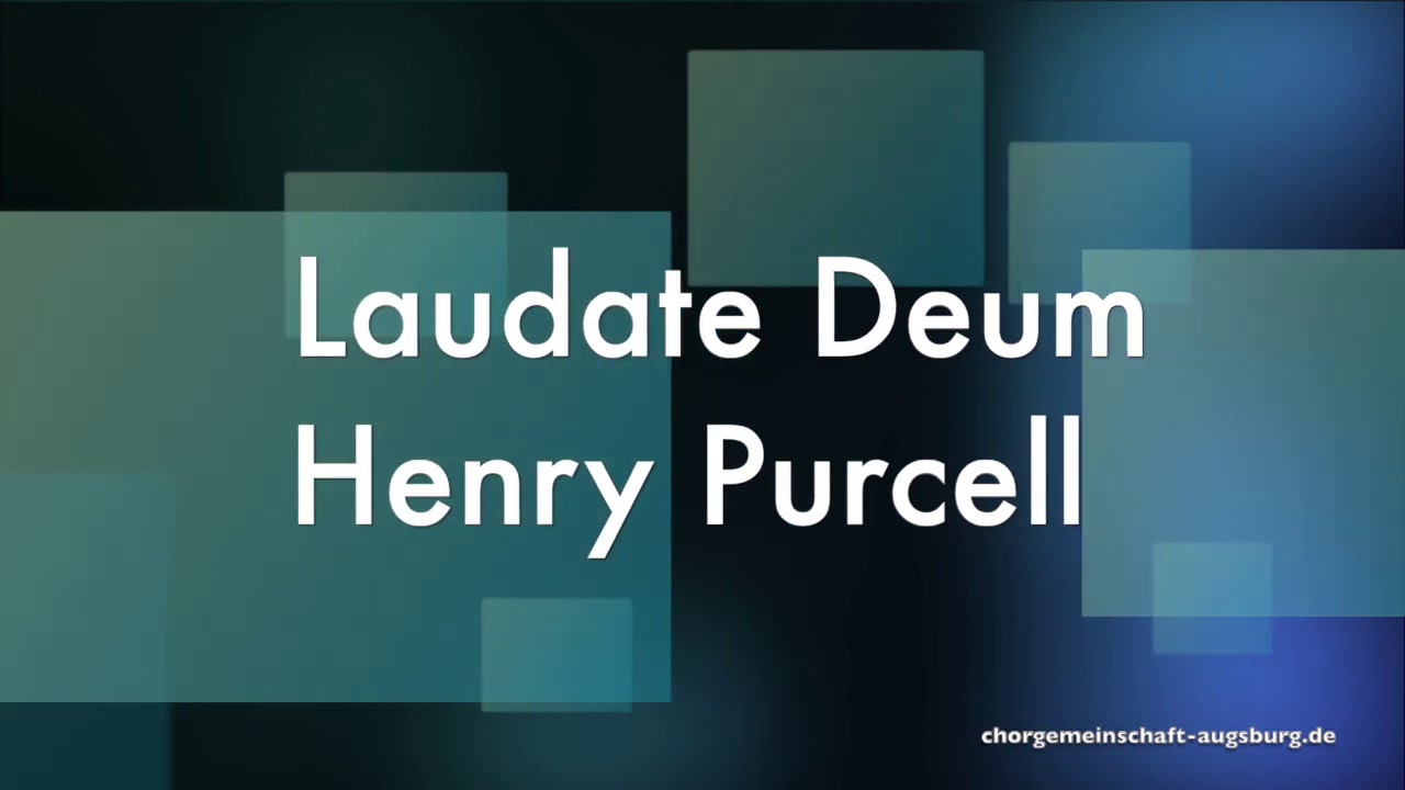 Laudate Deum-Henry Purcell