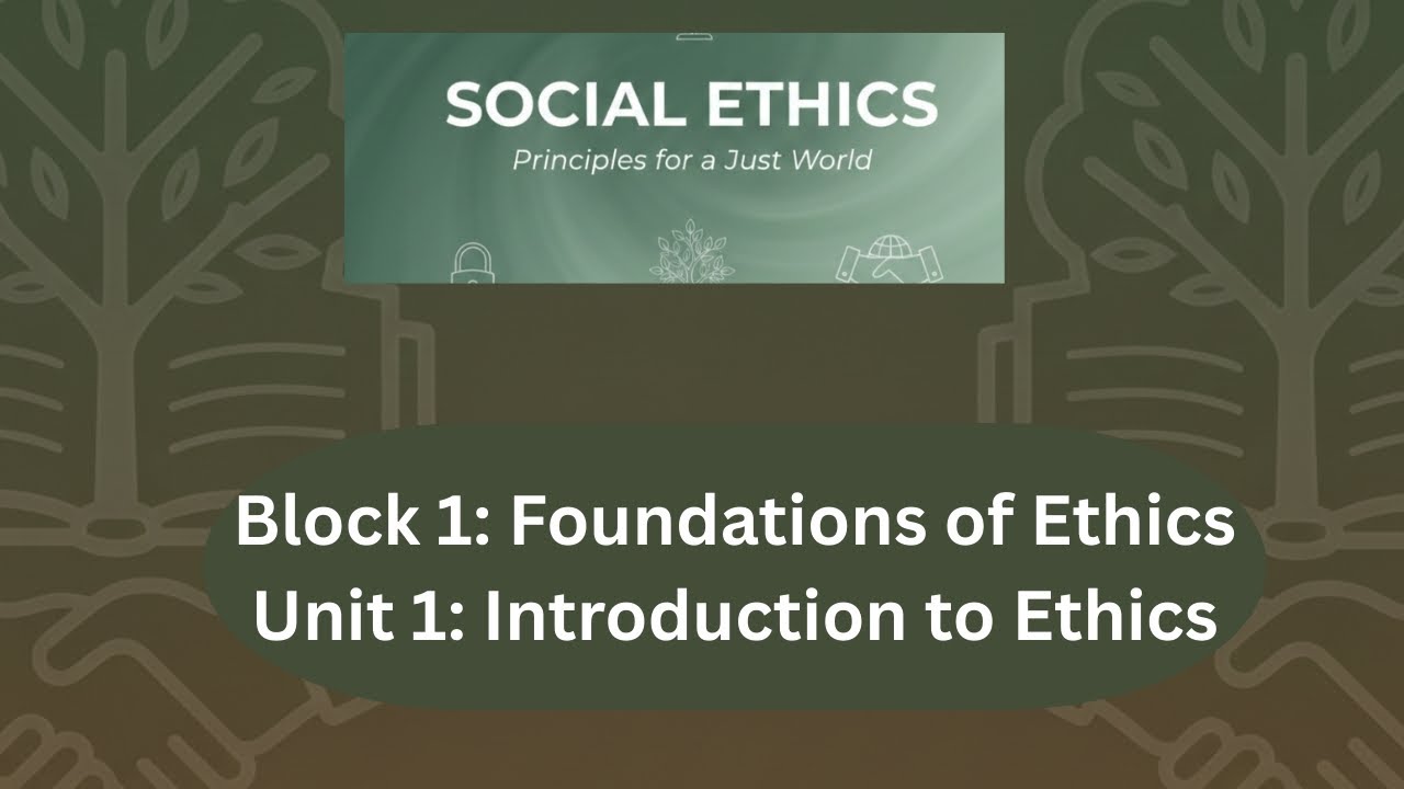 Block 1 | Unit 1 – Introduction to Ethics | Malayalam Explanation | SGOU Students