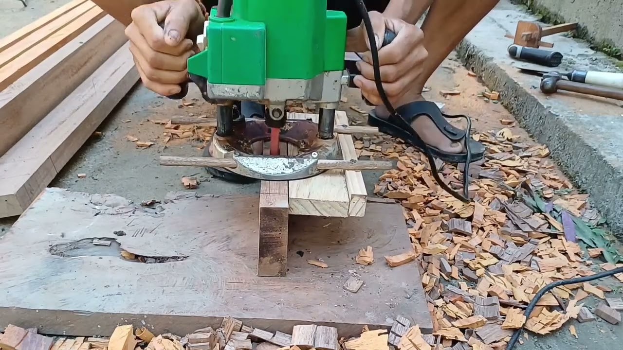 How to make hole using router machine //Router machine use trick //Bk Carpenter @bkcarpenter