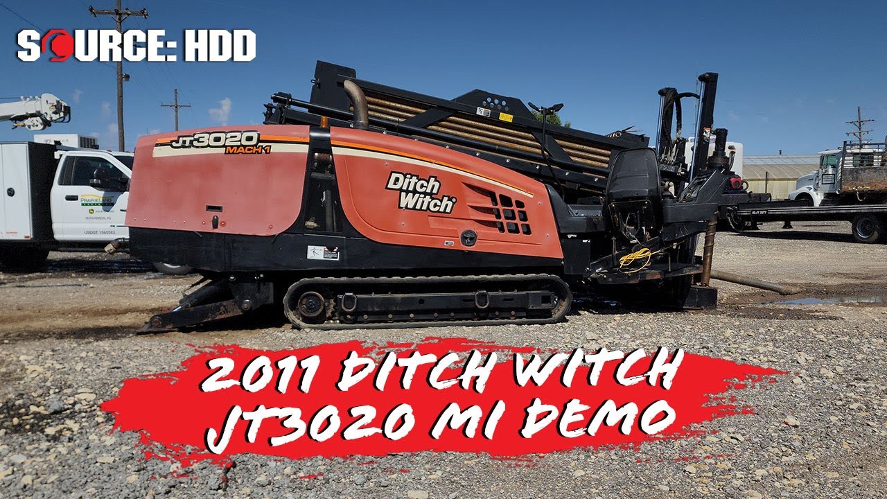 2011 Ditch Witch JT3020 MACH 1 drill demo | SOURCE: HDD 1