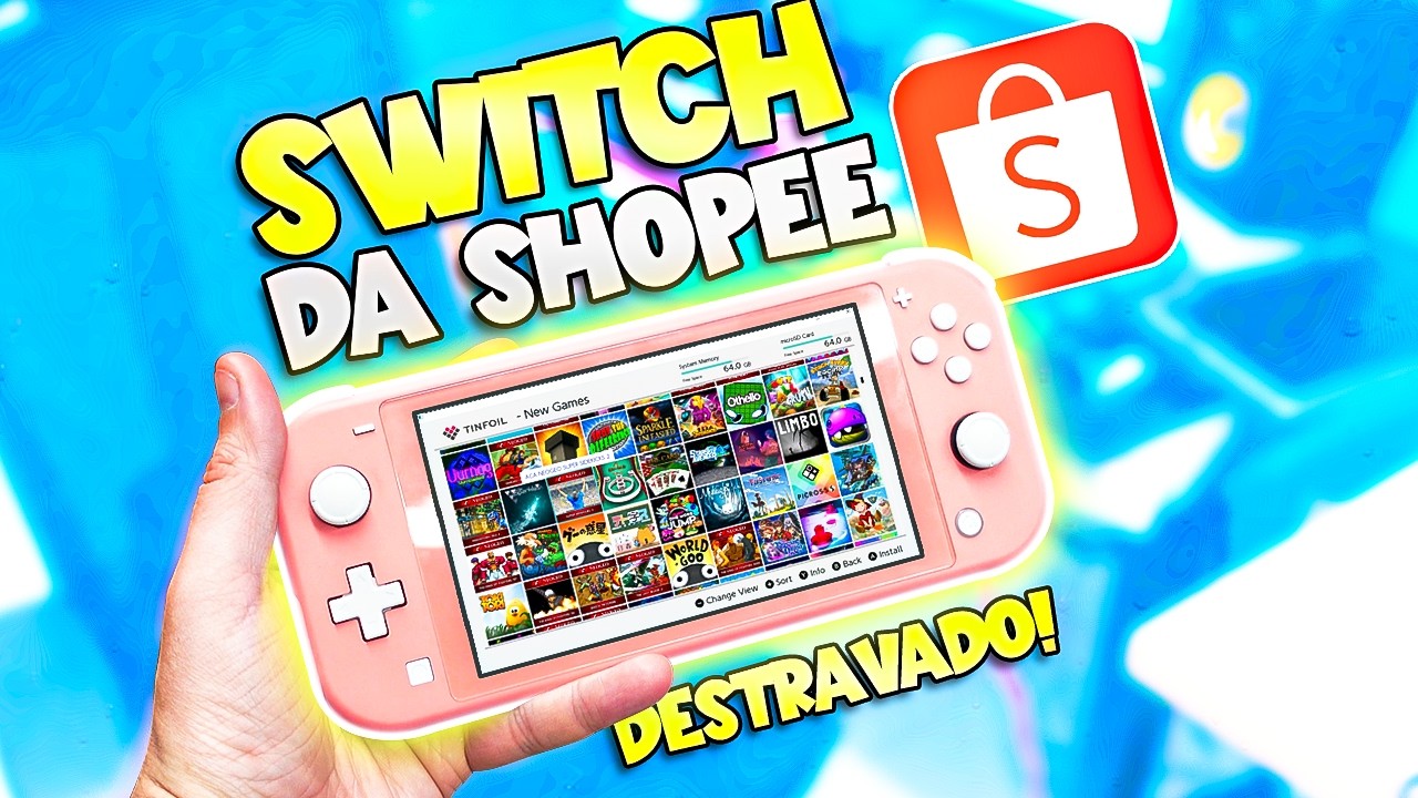 Comprei um Nintendo Switch LITE DESTRAVADO na Shopee! Vale a Pena?