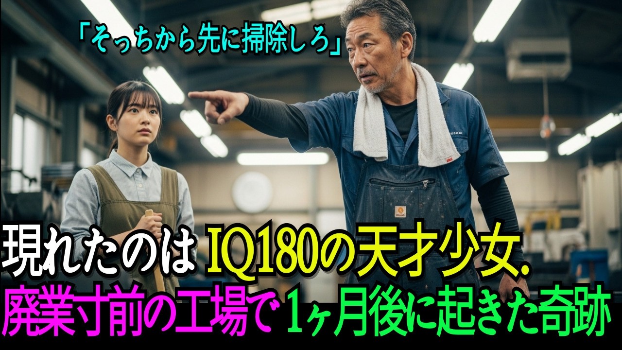 「中卒ですが…」現れたのはIQ180の天才少女。廃業寸前の工場で1ヶ月後に起きた奇跡！【感動の話】【オーディオブック】ㅣ人生の物語ㅣ老後のお話ㅣ感動の実話ㅣ家族の物語ㅣ朗読物語