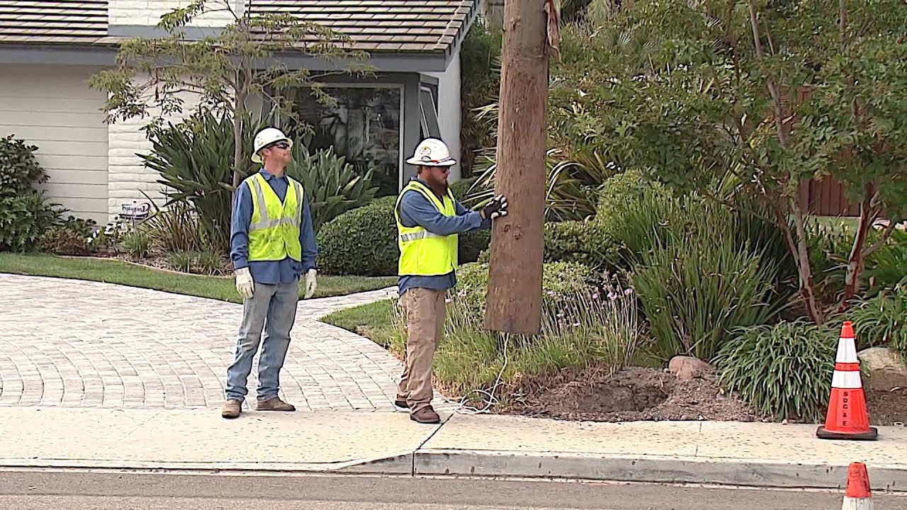 One Of Del Cerro's Last Remaining Utility Poles Removed
