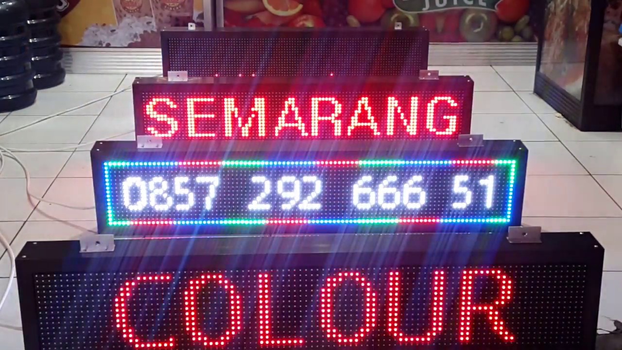 Running text FULL COLOUR 20x100 cm - Rejeki Runningtext